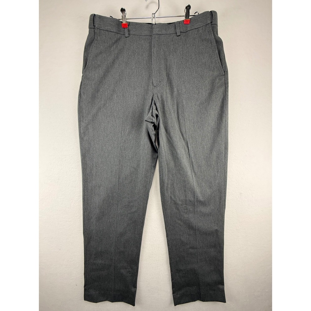 L.L. Bean Dress‎ Pants Mens 38 Gray Comfort Waist Cotton Chino Trousers